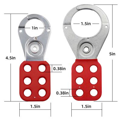 China Widely Use Lockout Tagout Kit Red Industrial Proof Locks 6 Holes For Safety Lockout Devices Safety Padlock Lockout Tagout Hasp for sale