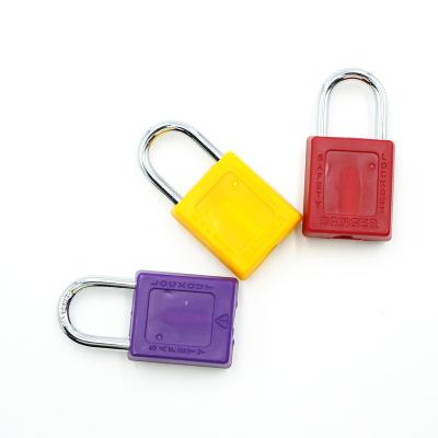 China Widely Usage Bovii New 38mm Auto Shackler Automatic Lockout Tagout Keyed Safety Padlock Loto Different Padlock for sale