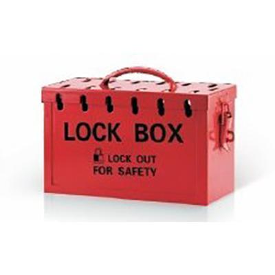 China Wholesale High Security Lockout Tagout Box Lockout Tagout Station Red Color Cabinet Locks Security Metal Lockout Tagout Box for sale