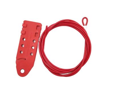 China Tagout 6021 Adjustable Steel Fish Shaped Cable Lockout Long Saving Cable Wire Joint Lockout Kit Safety Lockout Tagout 6021 for sale