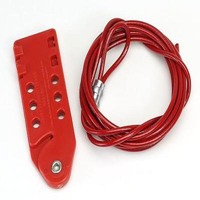 China Lockout Tagout Customized Safeties Cable Wire Joint Lockout Kit Adjustable Steel Fish Shaped Cable Lockout Tagout 6021 for sale