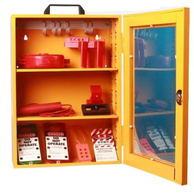 China Security Lockout Equipment Lockout Tagout Newly Improved Universal Padlock Cabinet Lockout Kit Combination Lockout Tagout Station for sale