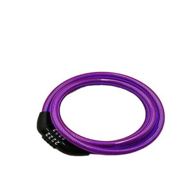 China High Quality Wide Bicycle Lock Combination Security Application Digital Bike Cable Lock Anti-theft Lock for sale