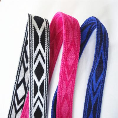 China China Manufacturer Sustainable Width Custom Nylon Jacquard Elastic Strapping for sale