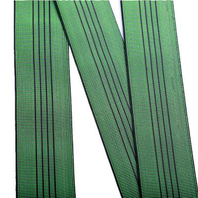 China Black Green Color Elastic Sofa Furniture Strap Elastic Band 4.5cm for sale