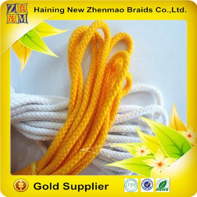 China 2015 Sustainable Hot Sale High Quality 100% Cotton Braided Round Rope for sale