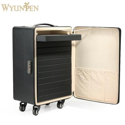 China Hot Sale Quality PU Leather WYP Jewelry Box Boarding Trolley Cassette Boarding Trolley Jewelry Storage Jewelry Packing Case for sale