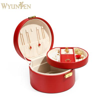 China WYP PU Leather Organizer Display Storage Holder Leather Jewelry Box for Rings, Earrings, Necklaces, Bracelet for sale