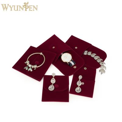 China Morden WYP Most Popular Velvet Wholesale Drawstring Jewelry Pouch Cosmetic Bag With Custom Printing Logo Jewelry Bag for sale