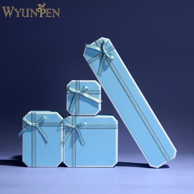 China Luxury Custom PU Leather WYP Long Bracelet Jewelry Packaging Chain Boxes Diamond Jewelry Gift Necklace Box for sale