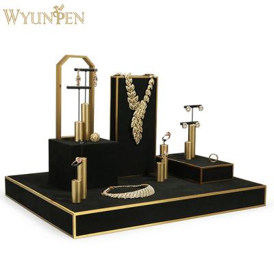 China Morden WYP Jewelry Rack Display Covered with Microfiber Suede Manufacturers China Jewelry Display Props Set Bangle Racks for sale