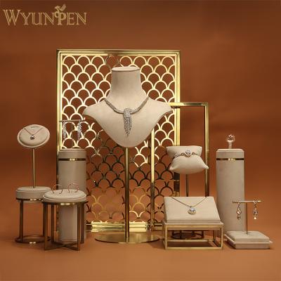 China Wholesale Custom Morden WYP DIY Bracelet Necklace Ring Earring Holder Jewelry Display Stand Set for sale