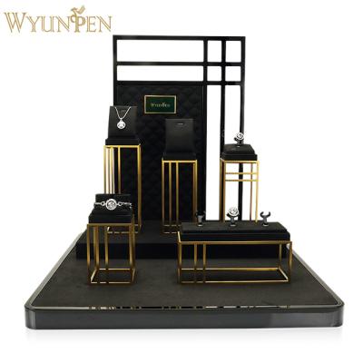 China Morden WYP Customized Luxury Jewelry Display Props Necklace Ring Bracelet Earring Display Jewelry Show Case for sale