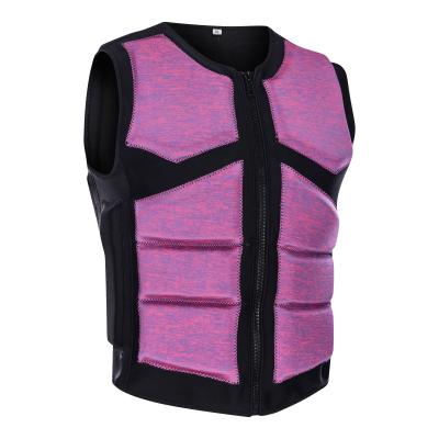 China Adult Swim Vest Neoprene Foam PVC Foam Safety Buoyancy Aid Adult Swimming Vest Fishing Kayaking Marine Solas Life Jacket for sale