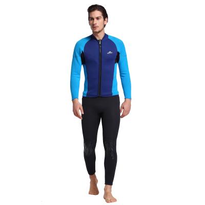 China 3mm Antibacterial Neoprene Diving Jacket Long Sleeves Superior Diving Suit Surf Suit Wetsuits For Men for sale