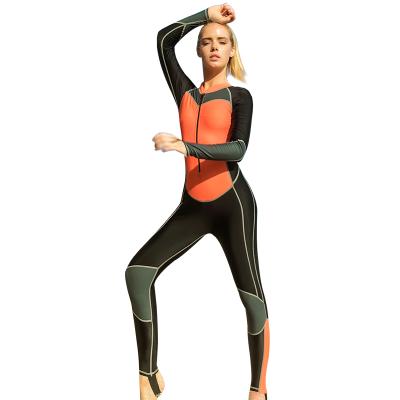 China Antibacterial Women One Piece Long Sleeve Diving Suit Wetsuit For Surfing Snorkeling for sale