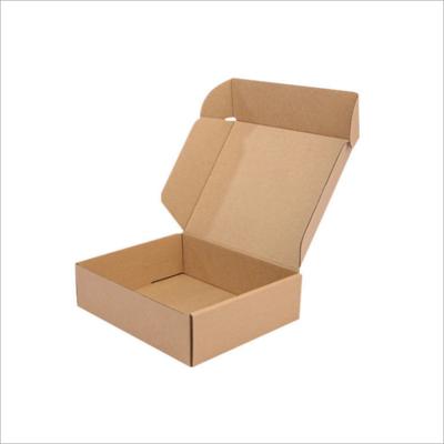 China Recyclable Cowhleather Corrugated Paper Box Clothing Packaging Mailer Box Shoes Box Print Custom for sale