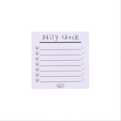 China Notebook Self Adhesive Striped Sticky Cute Sticky Note English List for sale