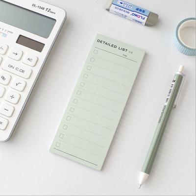 China Self-adhesive creative daily plan color list note basic work to do list plan book for sale