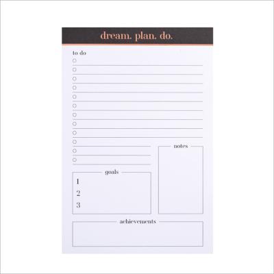 China Wholesale Custom Planner Self-adhesive Notepad Daily Punch Time Management Note Study Plan Tear Pad Manual Notepad To Do List Business for sale