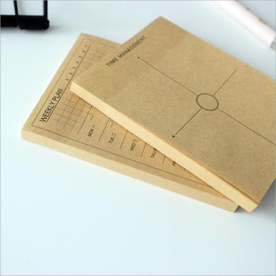 China Self Adhesive Weekly Plan Posting Creative Portable Stickers N Time Sticker Notes Custom Memo Pad for sale