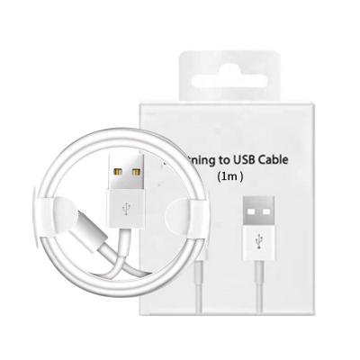 China Eco-friendly USB Cable For iPhone 12 2.1A Fast USB Charging Data Cable For iPhone Charger Cable For iPhone Charger With Paper Box for sale