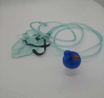 China Grüne Farbe S M L Disposable Oxygen Mask für Erwachsene Nebulization zu verkaufen