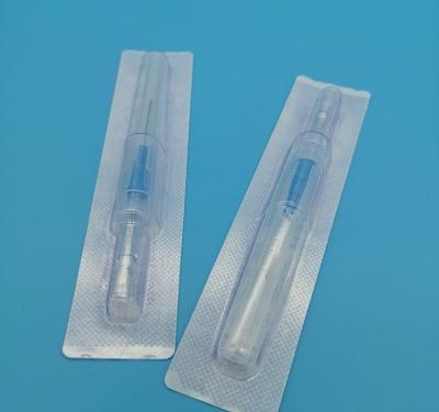 China One-Time Use IV Cannula Catheters Satefy Type Gauge 22G Deep Blue CE ISO13485 for sale