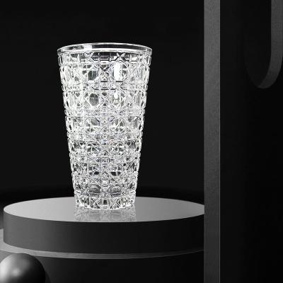 China Europe 24% Lead Crystal Vase Crystal Crafts Hotel Restaurant Christmas Wedding Decoration for sale