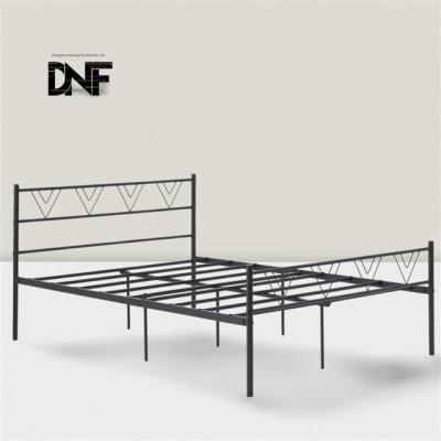 China Adjustable (height) For Kid Student  Ease of Assembly King Metal And Wood Bed Frame Platform for sale