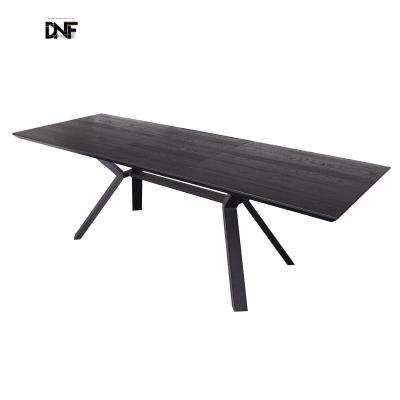 China Modern Loft Style Table with Metal Legs  Rectangle Extendable Dining Table for sale