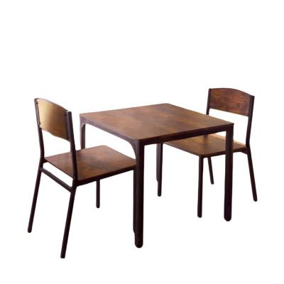 China Modern High Quality Wholesale Minimalist Charm Chic Dining Table And Chair Combination Rustic Elegance for sale