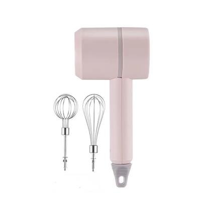 China Viable Mini Stainless Steel Rechargeable Kitchen Electric Beater Electric Egg Beater Milk Cream Egg Beater for sale