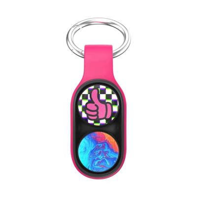 China New Style High Quality Durable Stress Anti Relieve Key Chain Poppuck Sensory Christmas Noise Bubble Push Bracelet Magnetic Silicone Squishy for sale