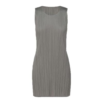 China Hot selling anti-static summer dresses o-neck sleeveless short miyake anti-wrinkle pleated dress bottoms for sale