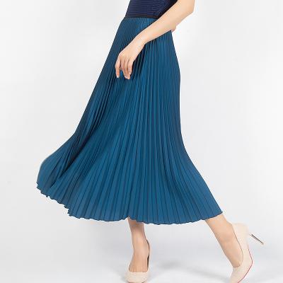 China Miyake Anti-Static Women's One-Line Pleated Skirt Summer No Stripe Ladies Skirts Women's Coating Skirt Long for sale