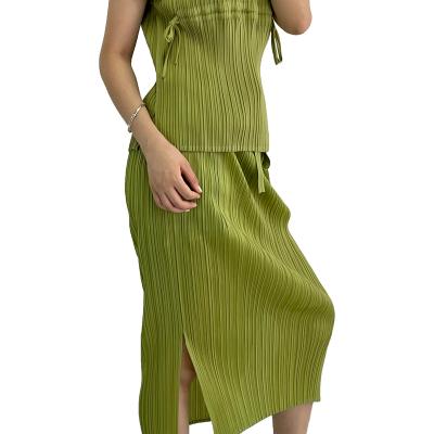 China 2021 Summer New Women's Skirts Anti-Static Loose Waist Pleater Skirts for sale