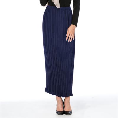 China Plus Size Anti-Static Women Skirts Muslim Skirt New Design Pleated Skirt for sale