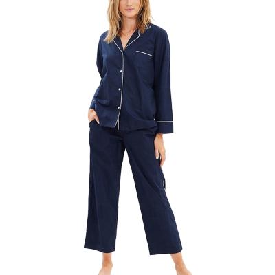 China Ladies Breathable Sleepwear Cotton High Quality Pajamas Set Women's Sleepwear Pajama Set for sale