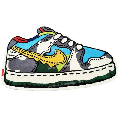 China Stain Resistant Sneaker Blanket Custom Embellished Logo Abstract Blanket And Carpet for sale