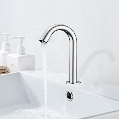 China Sense Touchless Faucets Deck-Mounted Non-Touch Faucet Basin Watermark Faucet Cold Water PVC Automatic Faucet for sale