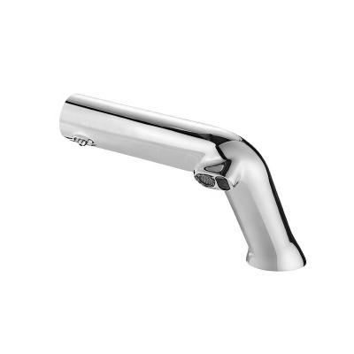 China Modern Public Chrome Plated Countertop Auto Sensor 1000ml 2 in 1 Infrared Soap Dispenser Kitchen Faucet for sale