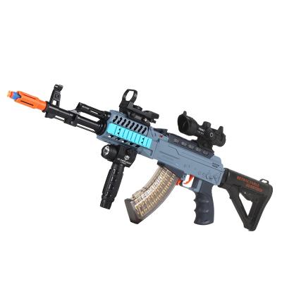 China Kids Electronic Realistic Sound Air Bb Toy Guns Light Up Boys Toys Electric Machine Gun for sale