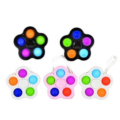 China For Stress Worry Relief Spin Top Sensory Hot Sales Push Bubble Toy Hand Spinner Decompression Zappel Noise Spielzeug Wiggle Toys for sale