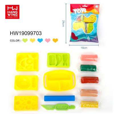 China Color Mud Set Toys Children Play Dough Toy Diy Magic Tools Set Educational Is Soft Kids Light Up Plasticine Clay for sale