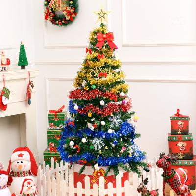 China PVC Pine 1.5m_1.8m_2.1m Small Smart Led Light Luminous Household Decorative Christmas Tree for sale