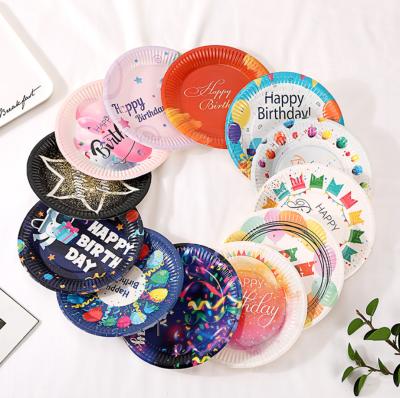 China Lanhao DISPOSABLE Kids Birthday Party Tableware Decorations Set Party and Holiday Supplies for sale