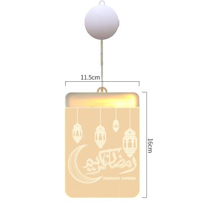 China Fashional 16cm Ramadan Decor Lights String Lanterns led Eid Mubarak Decor Backdrops Hanging Decorations for sale