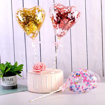 China Fashional Wedding Cake Decorations Balloon Cake Topper 5inch Bobo Ball For Birthday Party Cake Decorated for sale