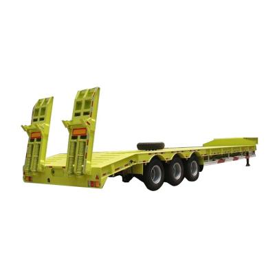 China Heavy duty truck trailer loaders 3 axle 4 axle 50 ton 60 ton low bed semi trailer for sale for sale